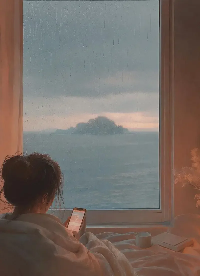 台风来临前的两个电话 短剧海报，排名第 4